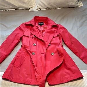 Express Pink Trench Coat